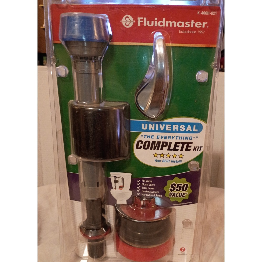 Fluidmaster K-400H-021 PerforMAX Universal Toilet Complete Repair Kit New